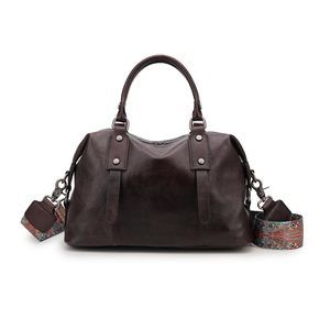 Handbags And Bag For Crocodile Pattern Oil Wax Vegan Textured Satchel Bag